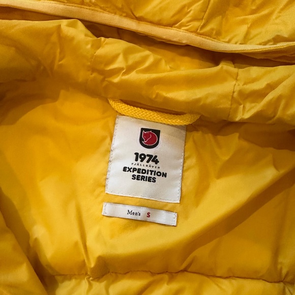 Fjallraven yellow expedition puffer jacket - Picture 2 of 7